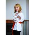 Embroidered blouse "Golden Peaks"